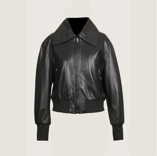 Oversize leather jacket by NOVIDO